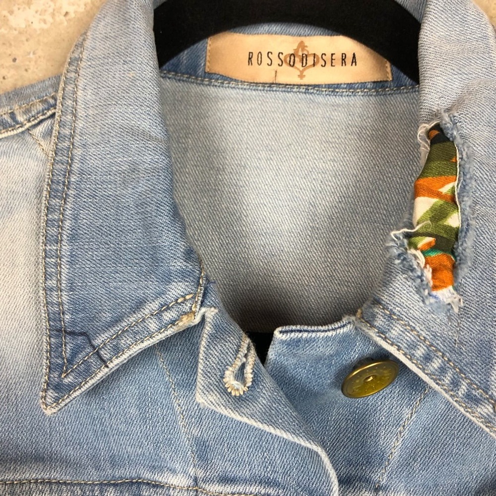 Stylish Light Blue Jean Jacket - Picture 5 of 8
